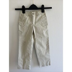 Kids Polo Ralph Lauren Tan Chino Pants Size 4T Flat Front Cotton Blend